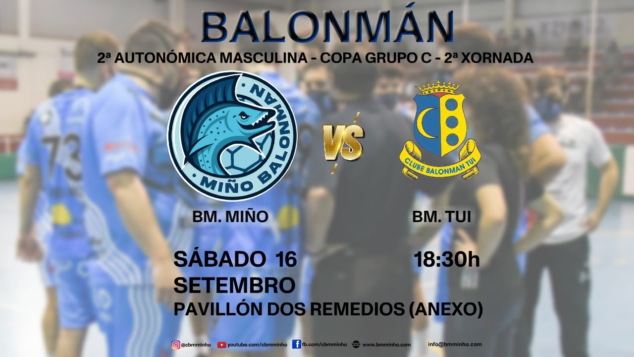 BALONMANO (GALICIA) - 2ª AUT. MASC. - COPA Gr. C - 2ª JORNADA - BM. MIÑO vs. BM. TUI