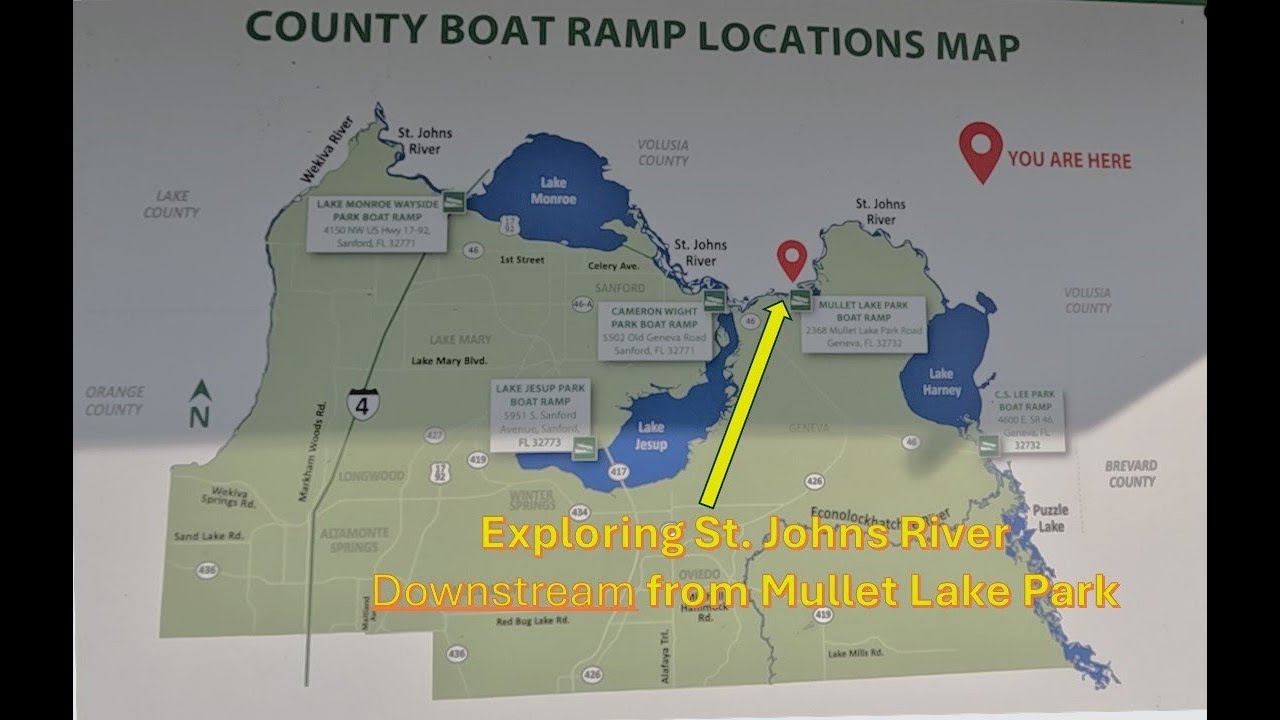 Encountering Osprey while Exploring St Johns River from Mullet Lake Park, Geneva Fl