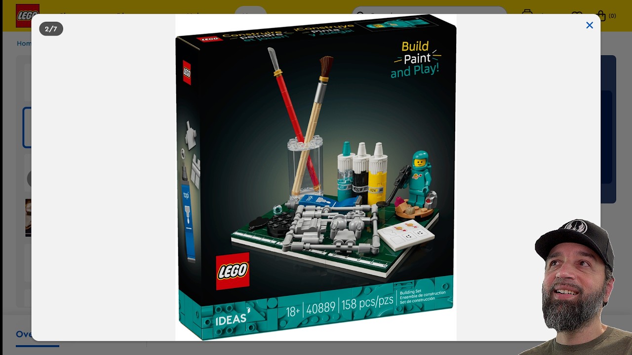 Набор LEGO Ideas &laquo;Строй, раскрашивай и играй&raquo; (GWP) со шлемом и баллонами Classic Space светло-се...