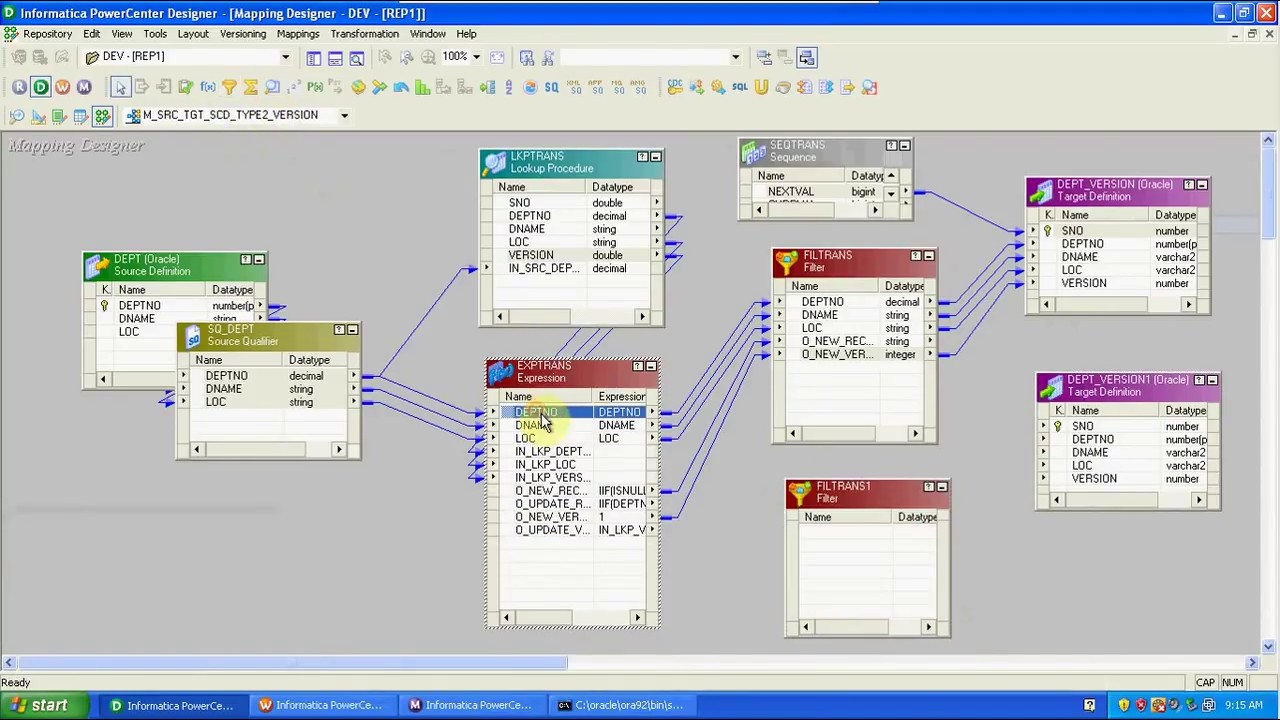 Informatica SCD TYPE2 VERSION