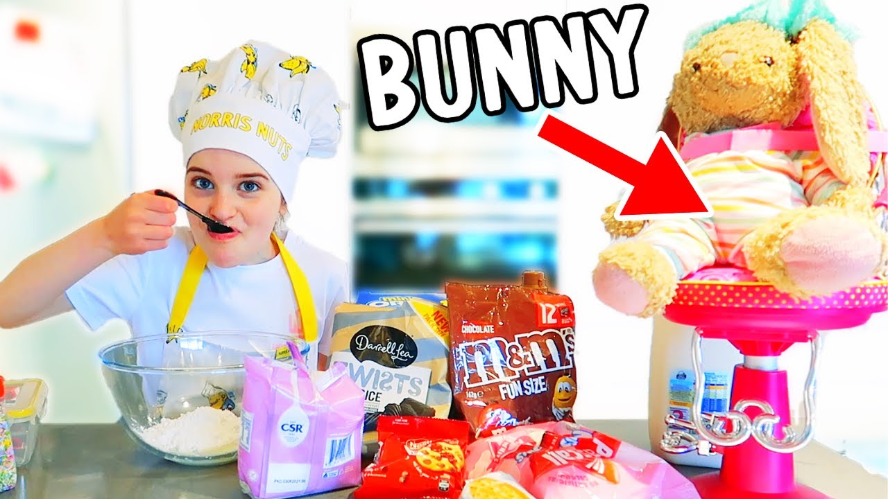 NAZ & BUNNY MAKE BUNNY BISCUITS