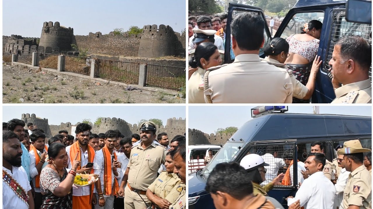 Gulbarga Fort: Divya Hangargi Detained by Police During Protest Demanding Permission for Shivling 
