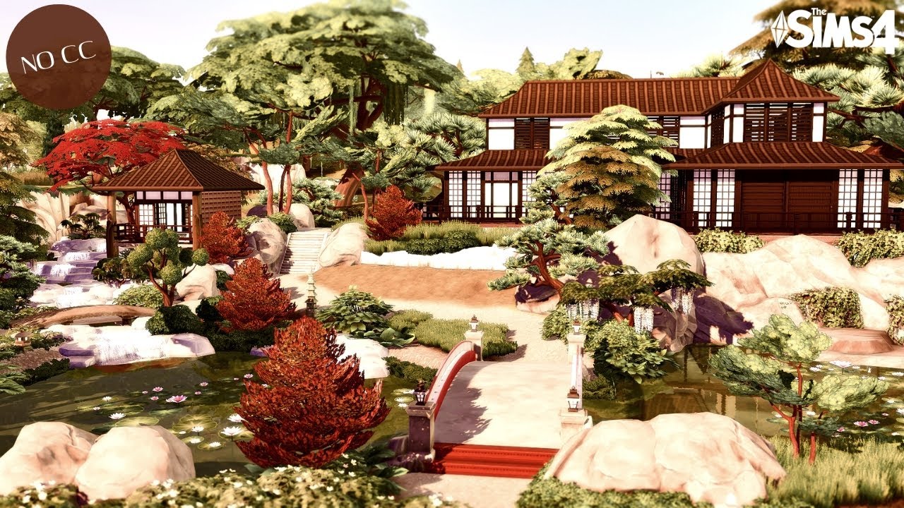 Modern Japanese House | Snowy Escape ❄ | No CC | Sims 4 Stop Motion