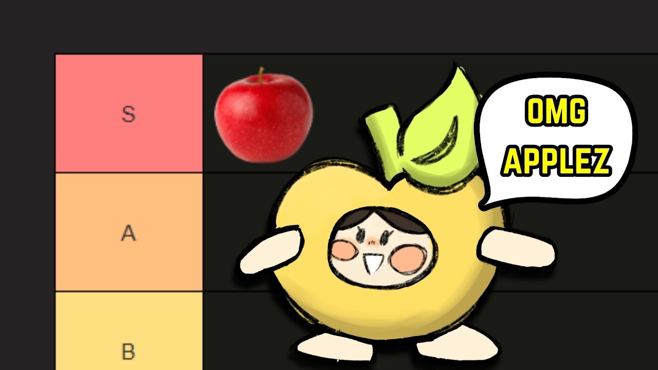 An apple ranking fruits (REAL NOT CLICK BAIT)