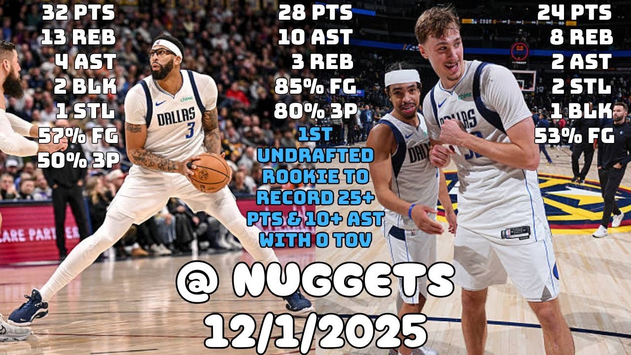 Flagg, Nembhard & AD Were Unstoppable | Dallas Mavericks Team Highlights vs Nuggets (12/1/2025)