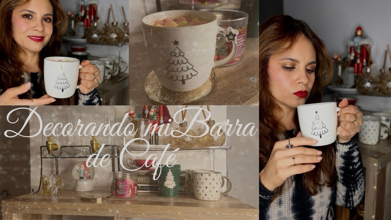 Vlogmas Aesthetic l Decorando mi Barra de Café Navideña + Chocolate Caliente 🎄✨