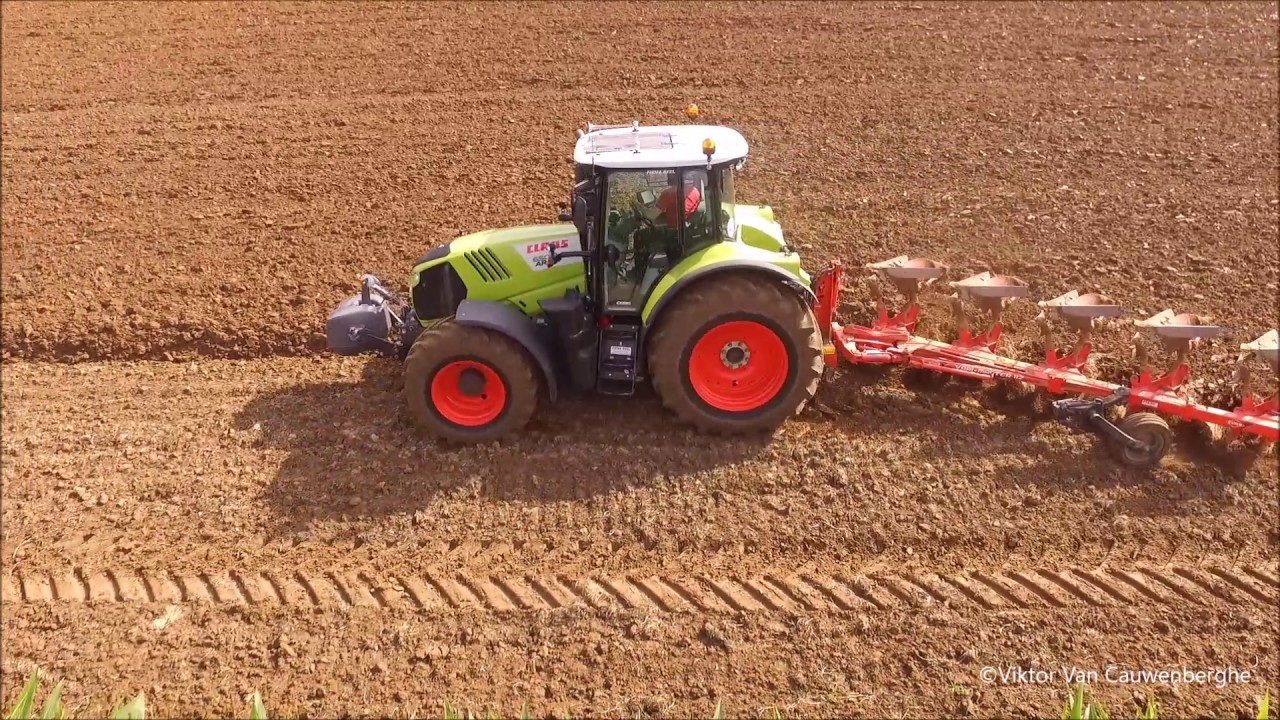 Claas Arion 650 | John Deere 7530 | New Holland 7.210 | Seeding of spinach