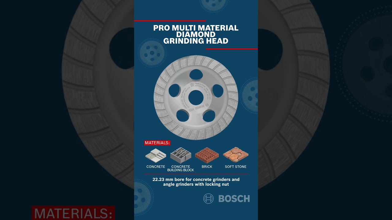Bosch Diamond Cup Wheels for Concrete Grinding | Bosch Accessories