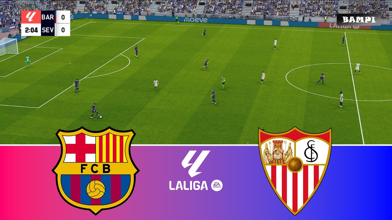 Барселона против Севильи - Ла Лига EA Sports 2025/26 / Полный матч, все голы / Геймплей PES 21