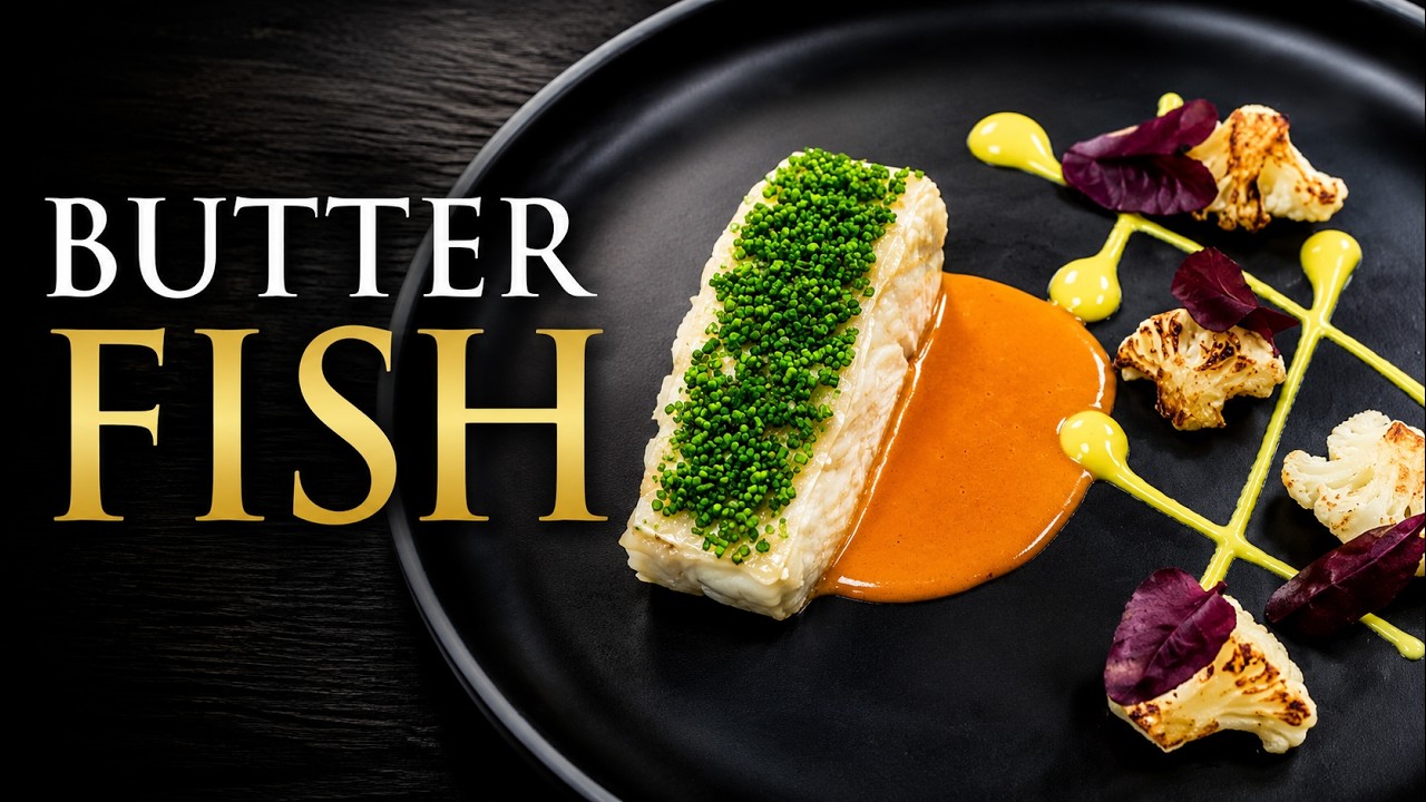 How to POACH FISH IN BUTTER at home | Michelin Star Technique