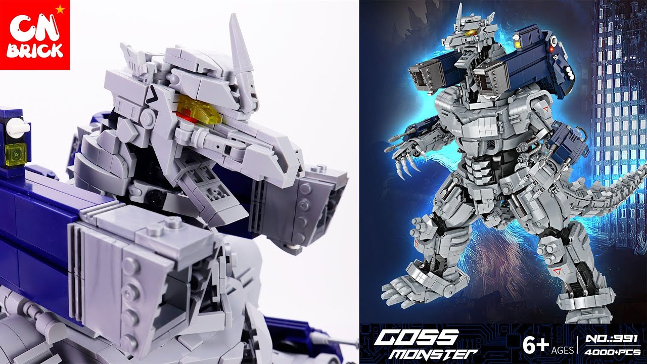 Unoffical LEGO KIRYU MECHAGODZILLA メカゴジラ SUPER18K K991 4000PCS UNOFFICAL LEGO SPEED BUILD