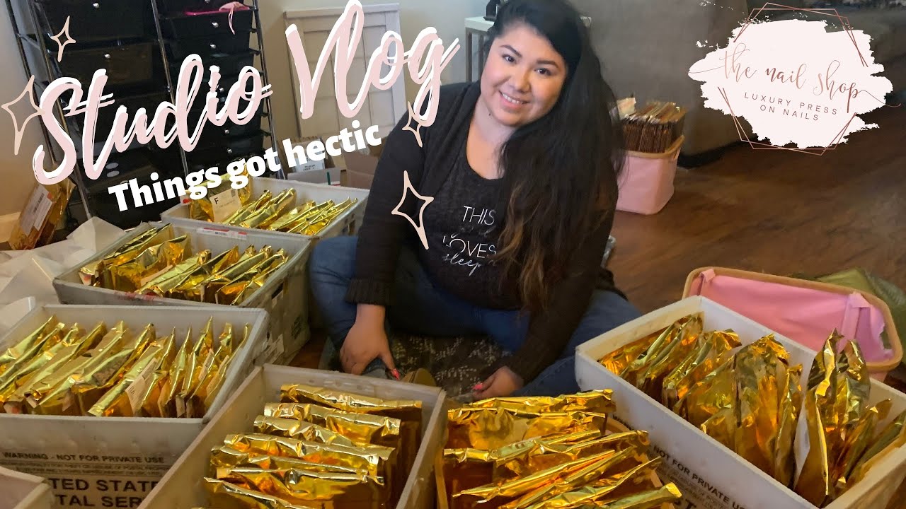 Press On Nails | VLOG 01 PT 1: If you only knew what’s to come! packaging/making orders; inventory
