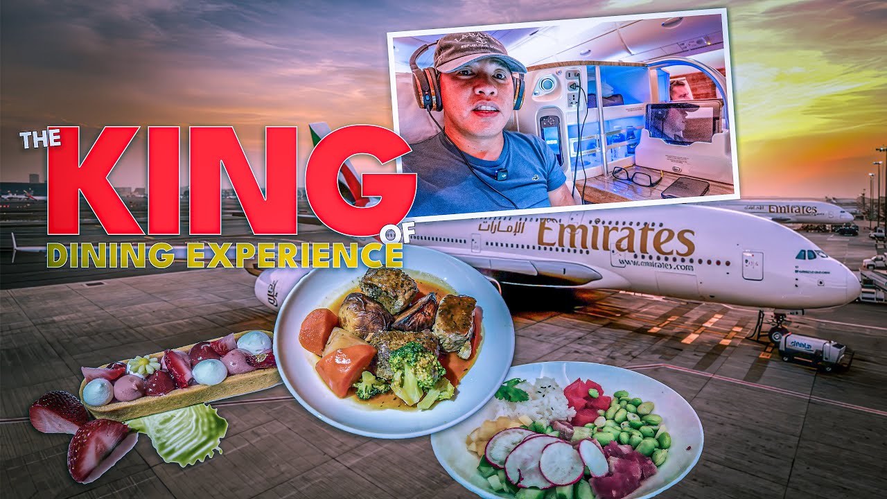 Бизнес-класс Emirates: КОРОЛЬ питания на борту