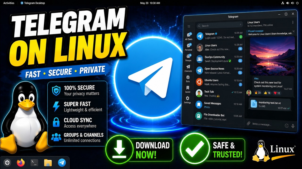 Как скачать и установить Telegram на Linux (Руководство 2026)
