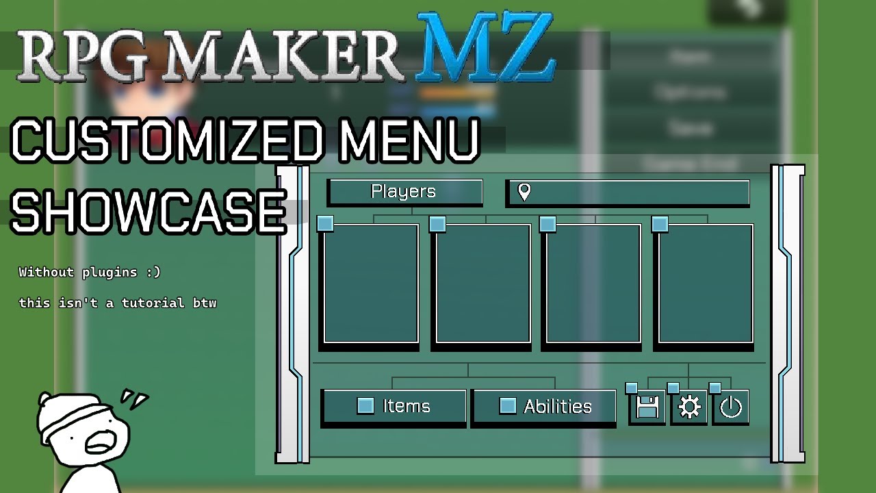 RPGMaker Customized Menu Screen Showcase! (without plugins)