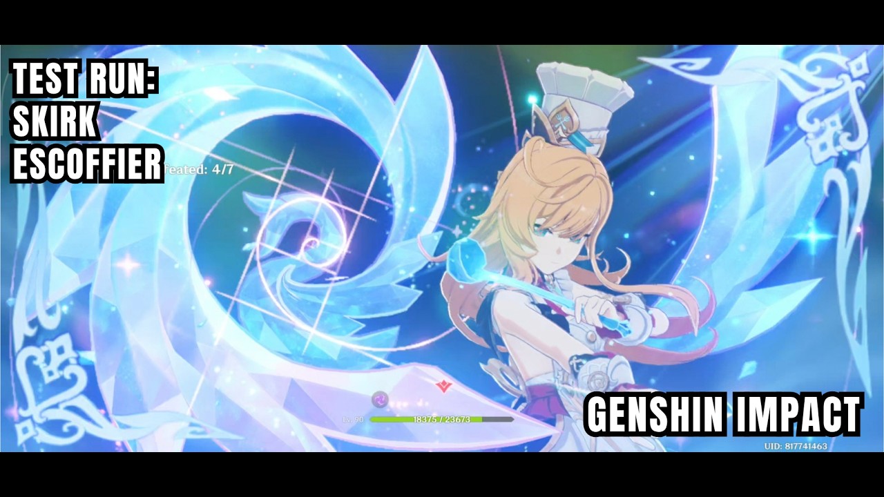 [Тестовое прохождение Genshin Impact] Скирк, Эскофье, Далия, Кэндис и Шарлотта — версия 6.4, обуч...