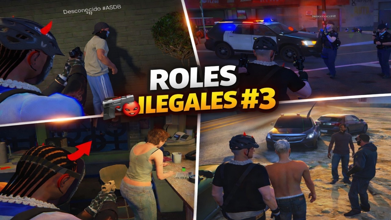 🔥 [GTAHUB] Roles Ilegales #3 – Robos, Disparos Y Persecución - RP