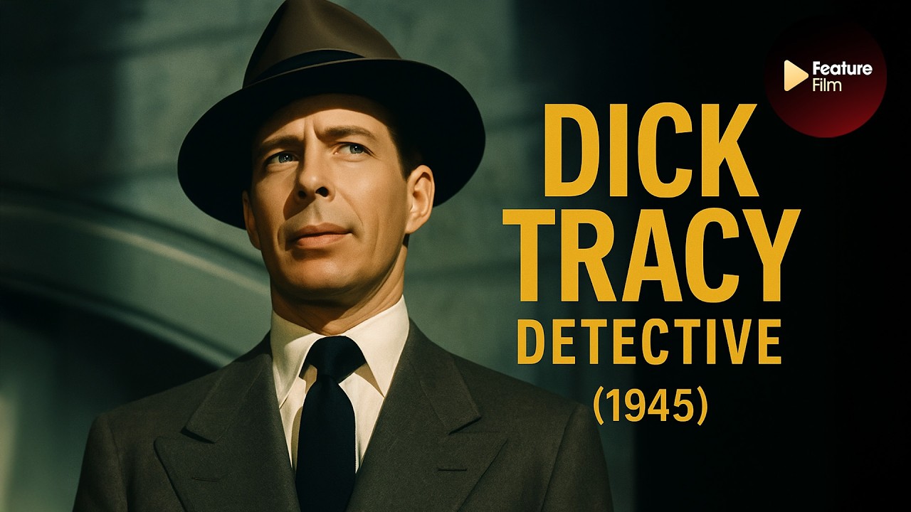 Dick Tracy Detective (1945) | Classic Crime Thriller | free movies online | Colorized