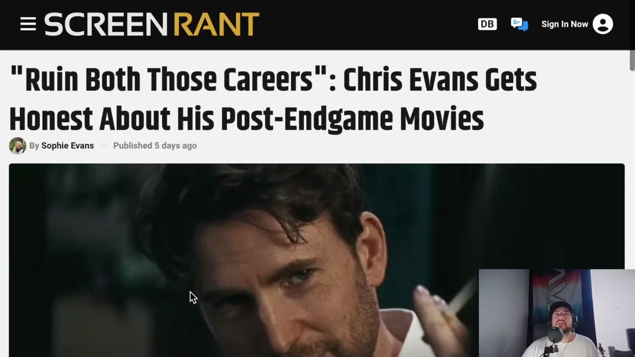 chris evans makes fun of career after Endgame?!