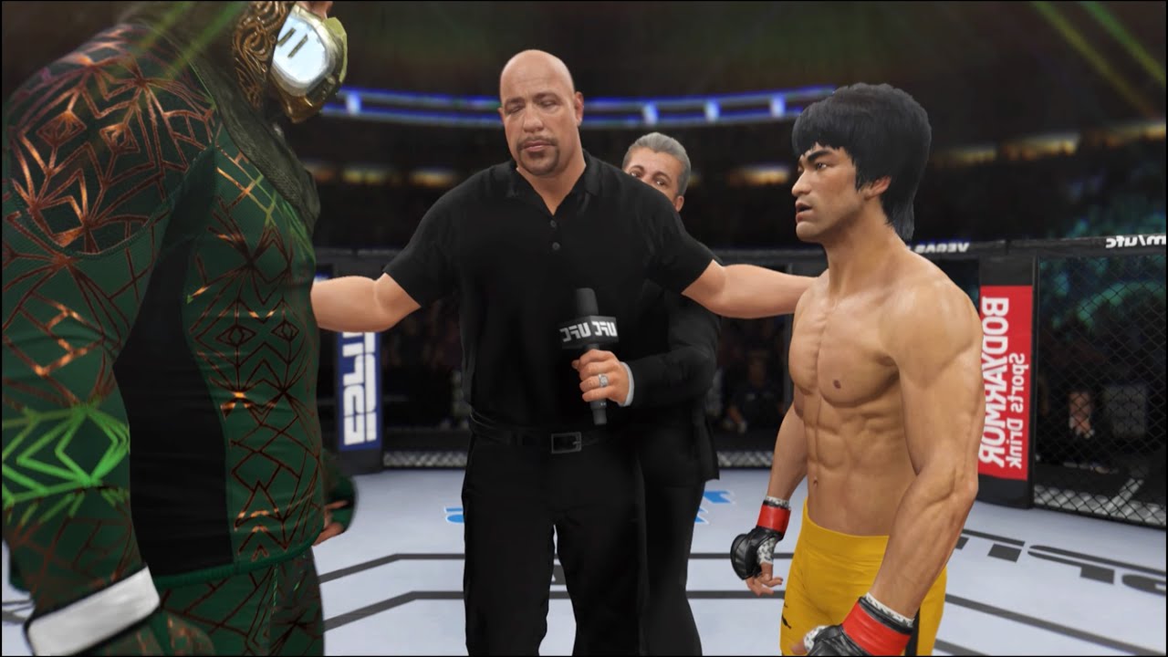 Зелёный ниндзя против Брюса Ли &mdash; EA Sports UFC 4 &mdash; Бой с драконом 🔥🐲
