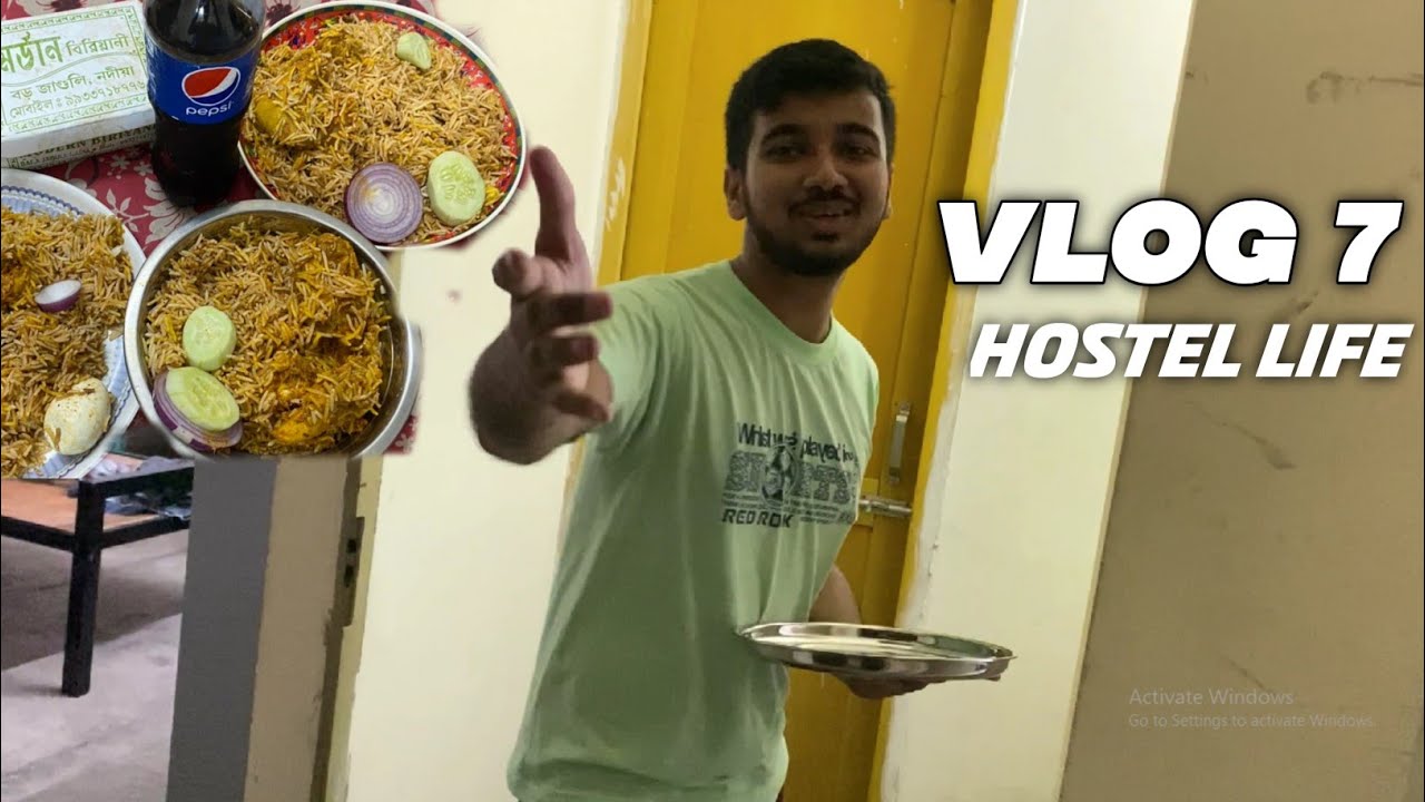 Biriyani jab sab kuch hoo ! HOSTEL LIFE VLOG [MAKAUT IN HOUSE] #vlog7