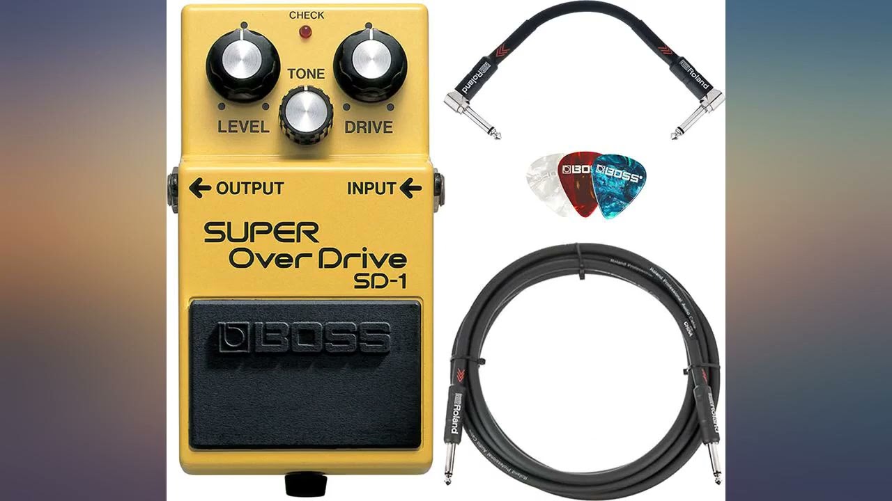 Boss SD-1 Super OverDrive Bundle with Roland 10ft Instrument Cable, Roland 6in review