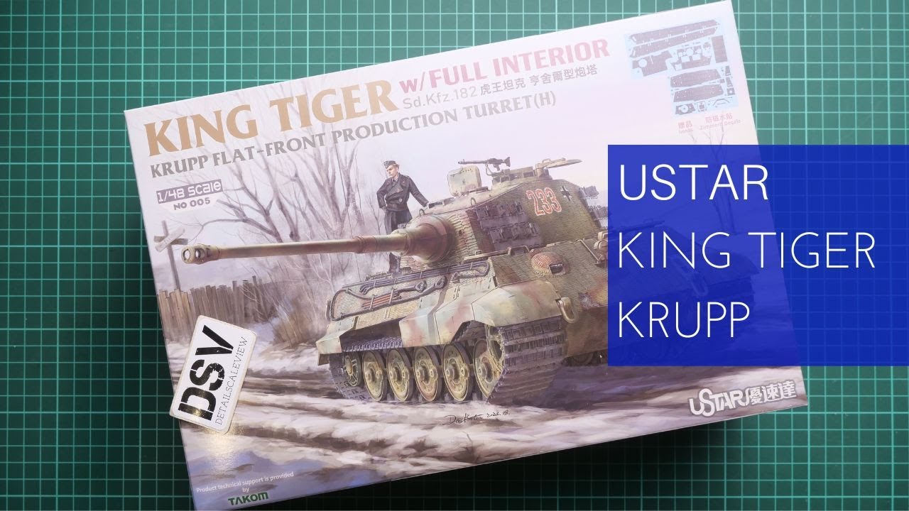 Ustar 1/48 King Tiger Krupp Turrett (005) Review