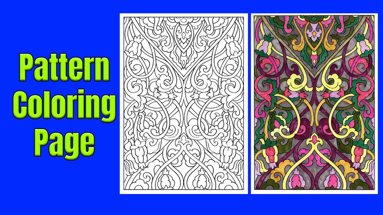 Relaxing Geometric Patterns Coloring Page | Stress Relief And  Mindfulness Activity | Video 5