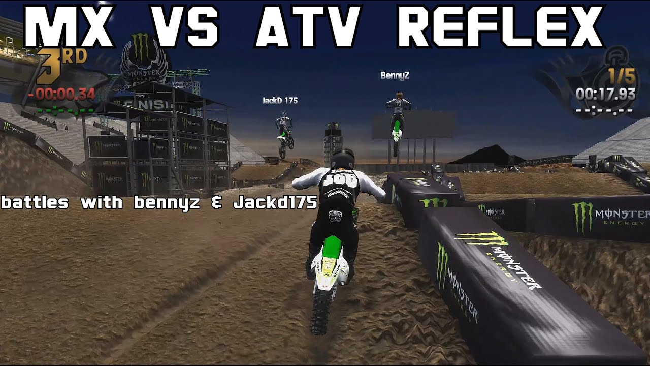 MX VS ATV Reflex Monster Cup battles with BennyZ &  JackD 175
