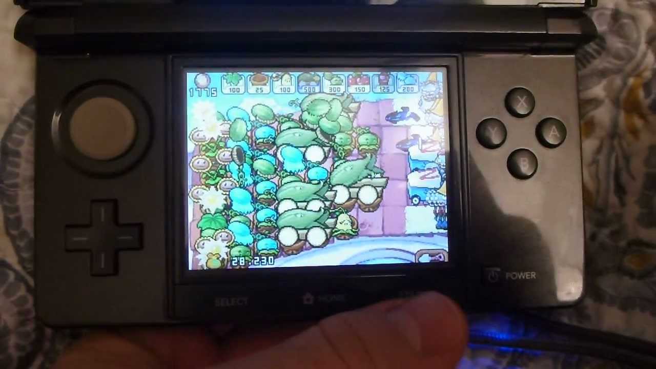 Plants vs Zombies for Nintendo DS on a 3DS Crashing