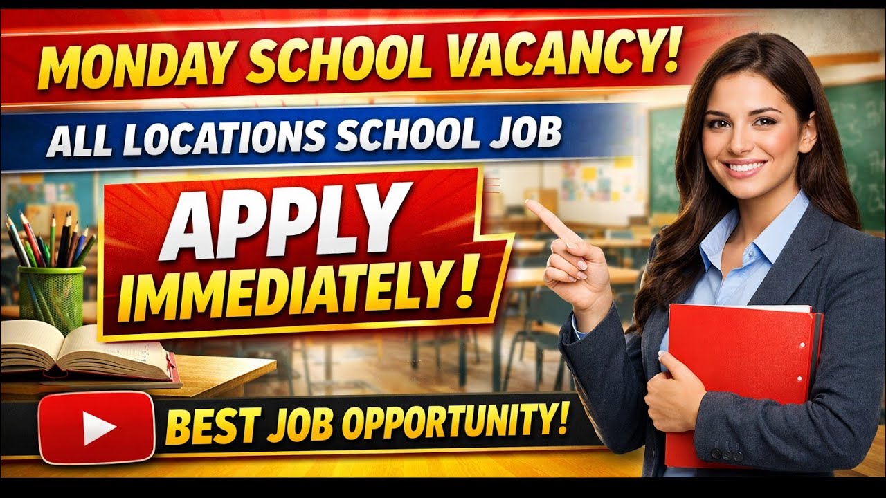 📚Monday Special 🔥 Delhi NCR School Job Vacancy | Apply Fast📚