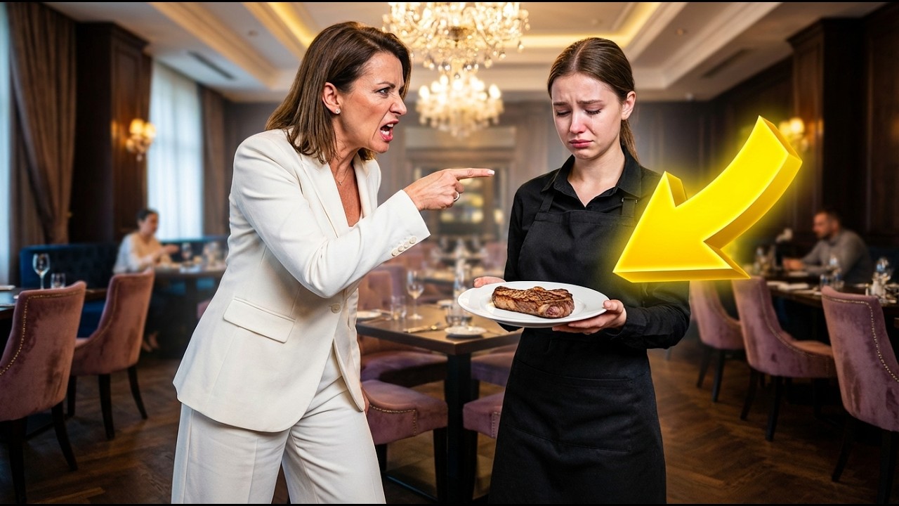 Krzyczała na kelnerkę, że jest zerem. Chwilę później błagała ją o litość na oczach całej restauracji