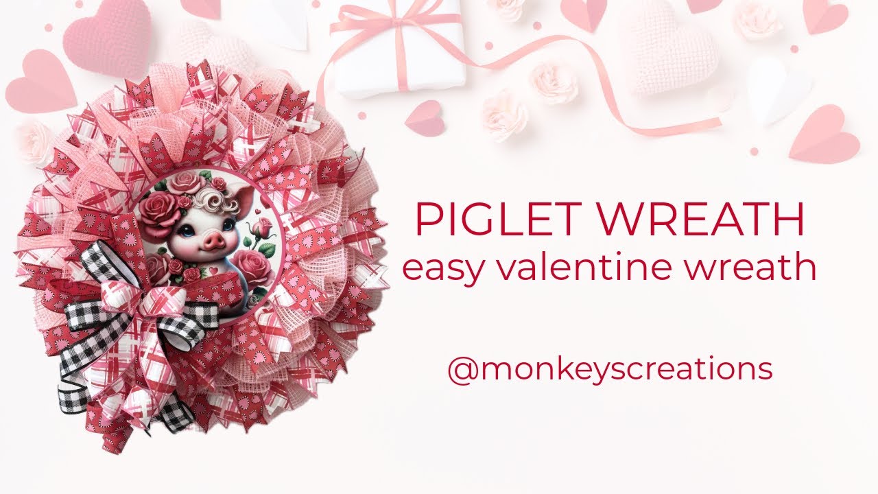 How to Make a Valentine's Day Wreath, Farmhouse Style #dollartreediy