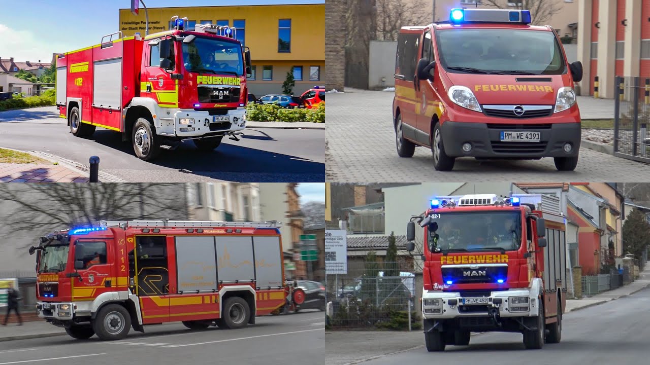 (Rüstwagen uvm.) Einsatzfahrten der Freiwilligen Feuerwehr Werder/Havel