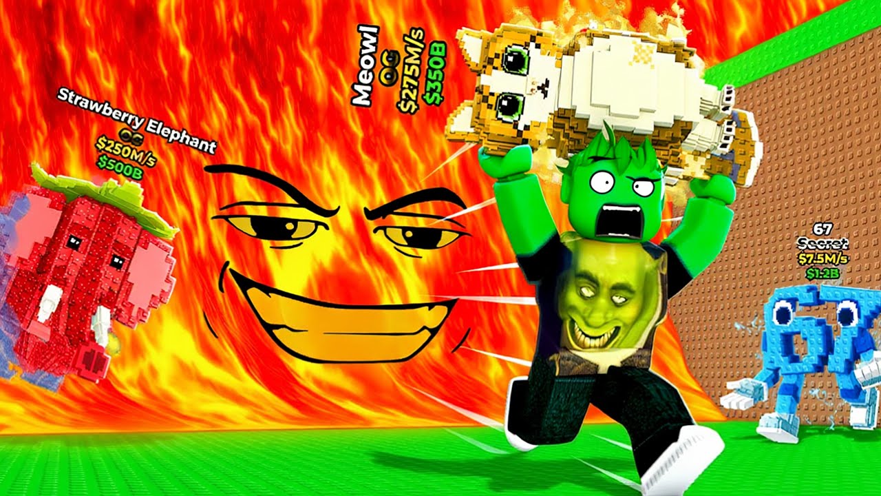 SALVA i BRAINROT dalle ONDE di LAVA per VINCERE su ROBLOX!🌋🌊