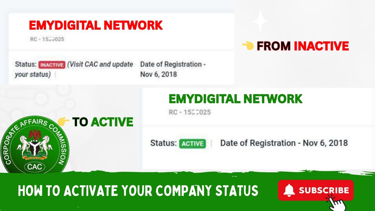 How to Activate Your CAC Company Status in Nigeria (Step-by-Step Guide 2025) #cac #annualreturn
