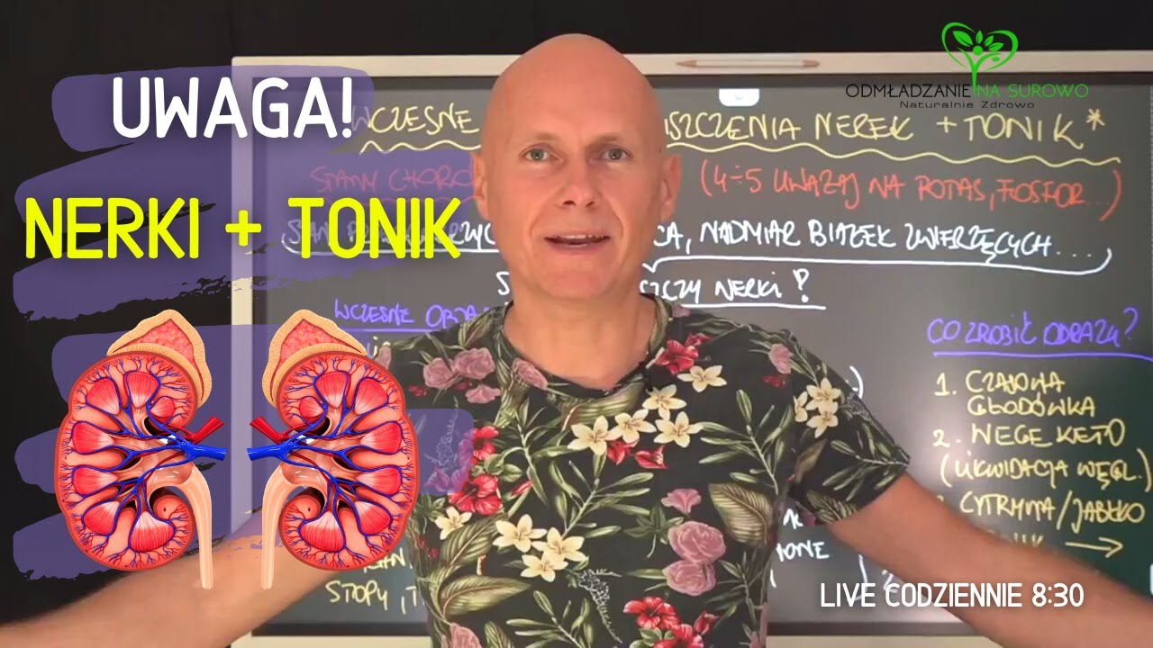 Uważaj 😳 na wczesne sygnały zniszczenia nerek 😟 jaki tonik je oczyści 🍸😍⁉️