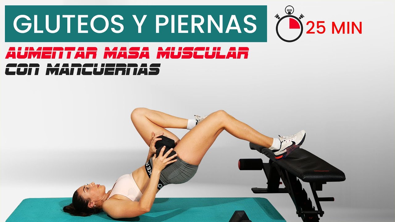 🆕🔥 25 MIN. PIERNAS Y GLUTEOS CON MANCUERNAS. EJERCICIOS EN CASA.