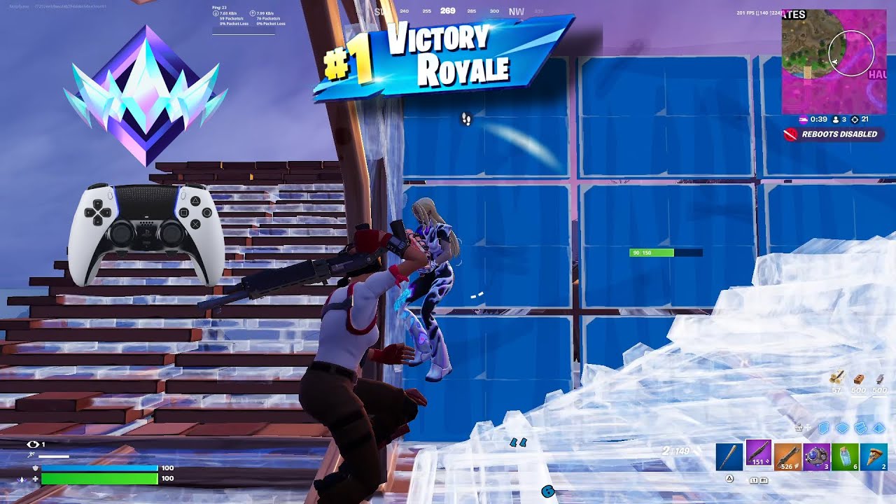 Fortnite Unreal Ranked Reload | PS5 Controller Gameplay