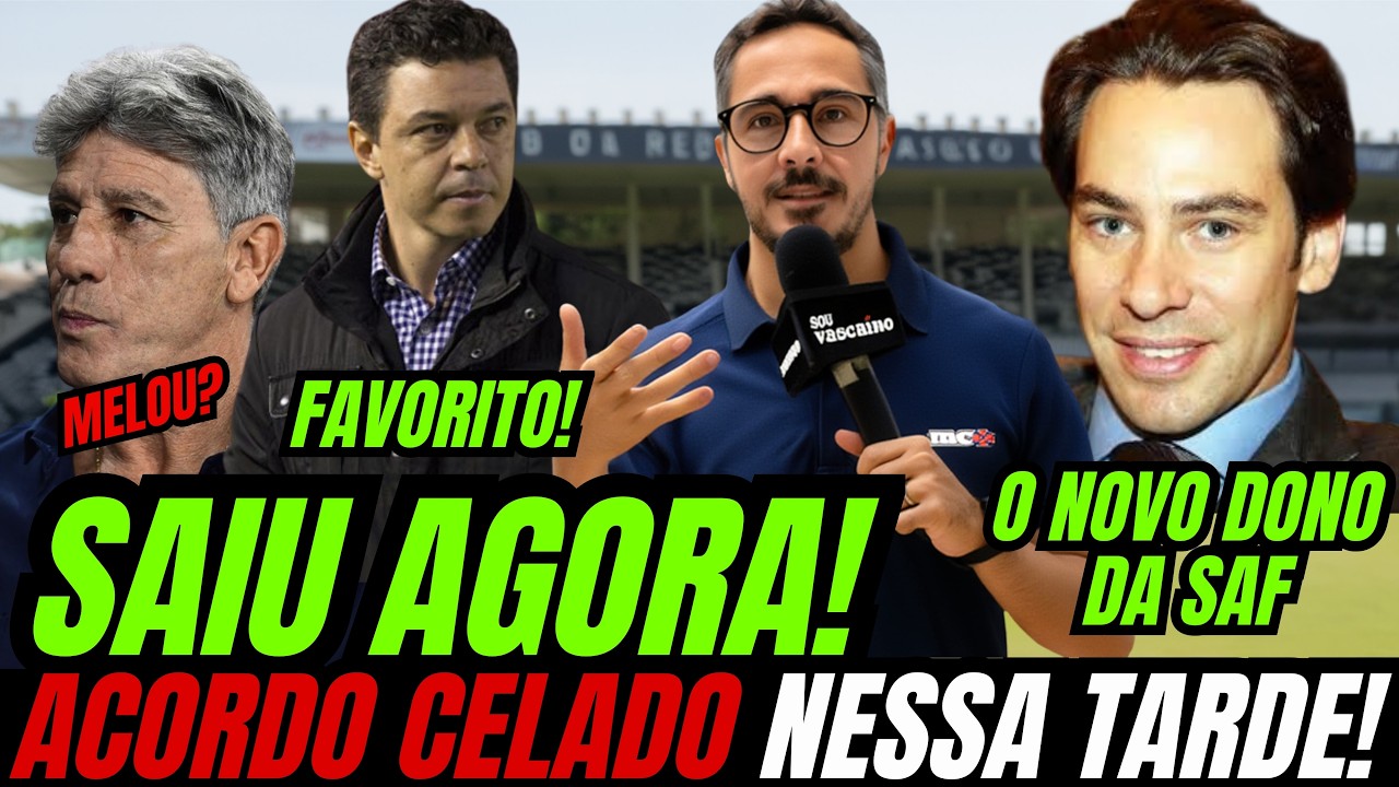 ACORDO CELADO ESSA TARDE NO VASCO! PODE COMEMORAR!