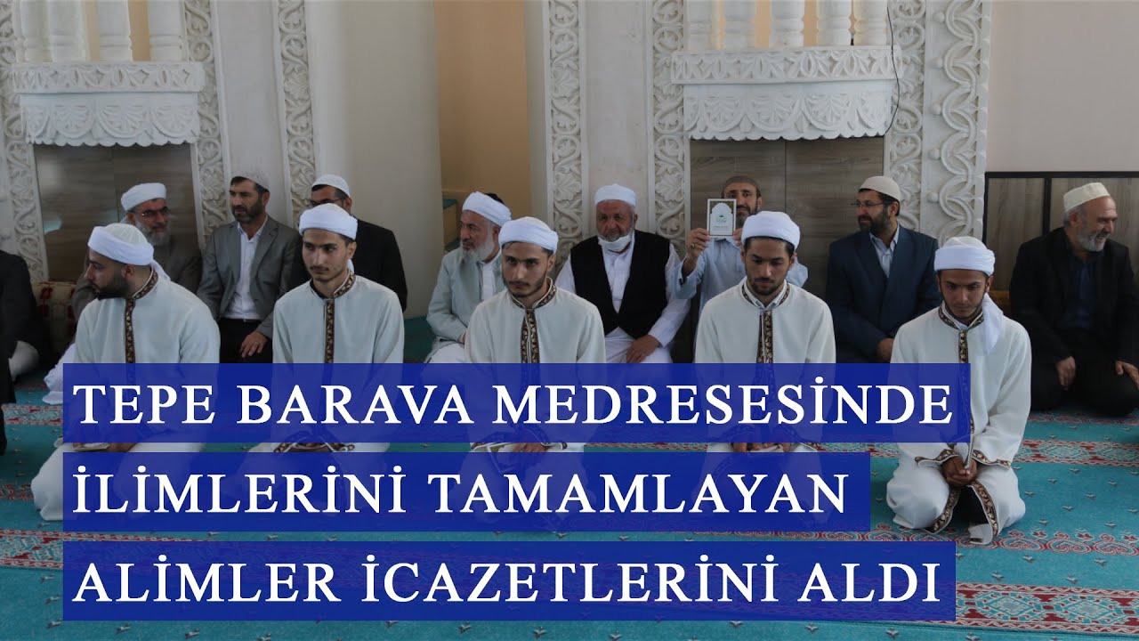 Tepe Barava medresesinde ilimlerini tamamlayan alimler icazetlerini aldı #BİSMİL