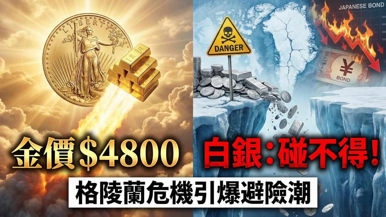 🔥 見證歷史！金價衝破$4800！專家急喊：現在買白銀是「瘋了」？😱 格陵蘭危機引爆避險潮！