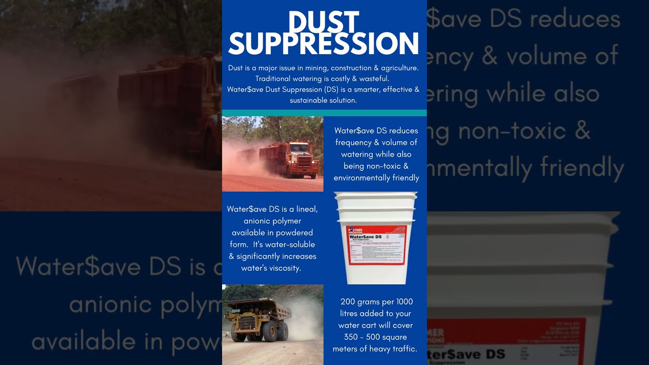 Say Goodbye to Dust Problems - Water$ave Dust Suppression