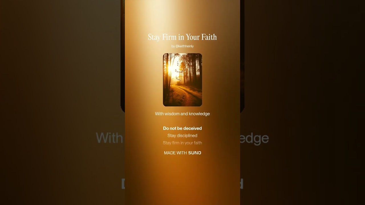 Stay Firm in Your Faith