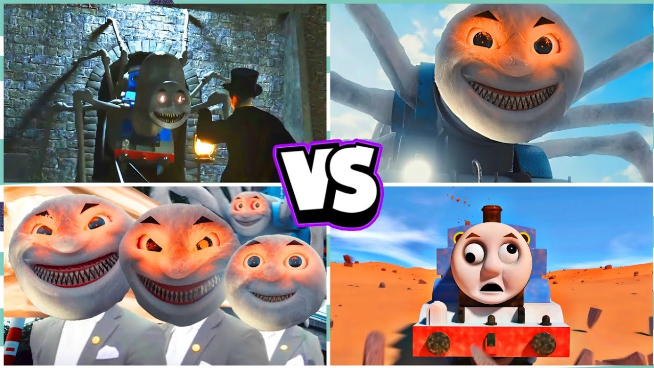 CHO CHO CHARLES MONSTER 🚂 🆚 THOMAS TRAIN EATER 🤖 🆚 CURSED THOMAS TRAIN ❄️TILES HOP