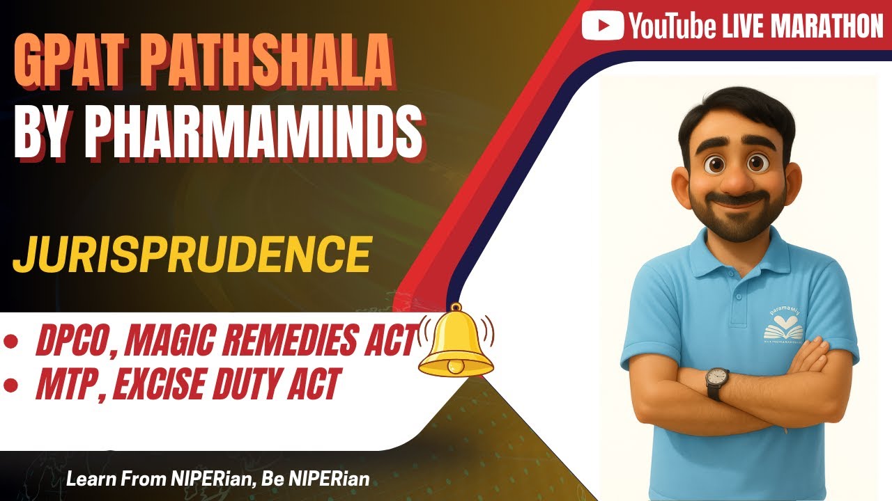 DPCO| MAGIC REMEDIES| MTP| EXCISE DUTY|JURISPRUDENCE | GPAT PATHSHALA | Pharmaminds #gpat #niperjee