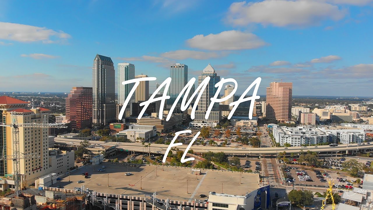 Tampa - Channel side, Florida - Drone Places - 4K Mavic Air