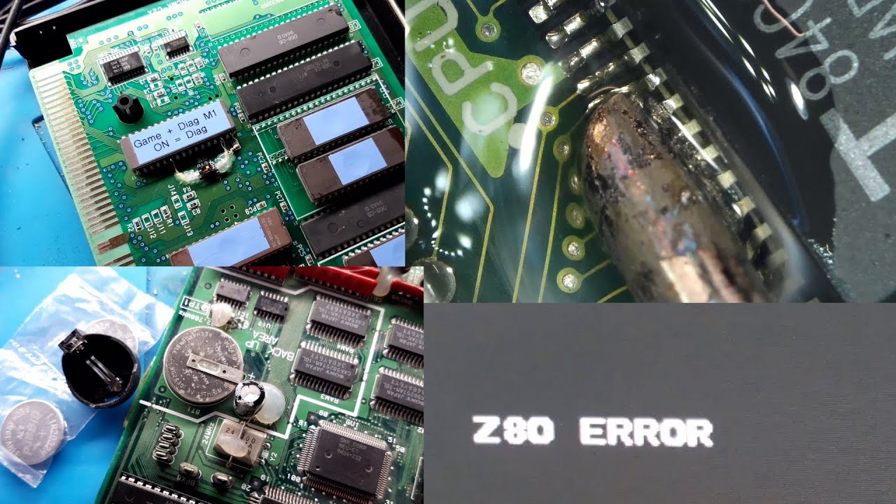 Rep #4 - Slot NeoGeo MVS en erreur Z80 et remplacement de l'accu