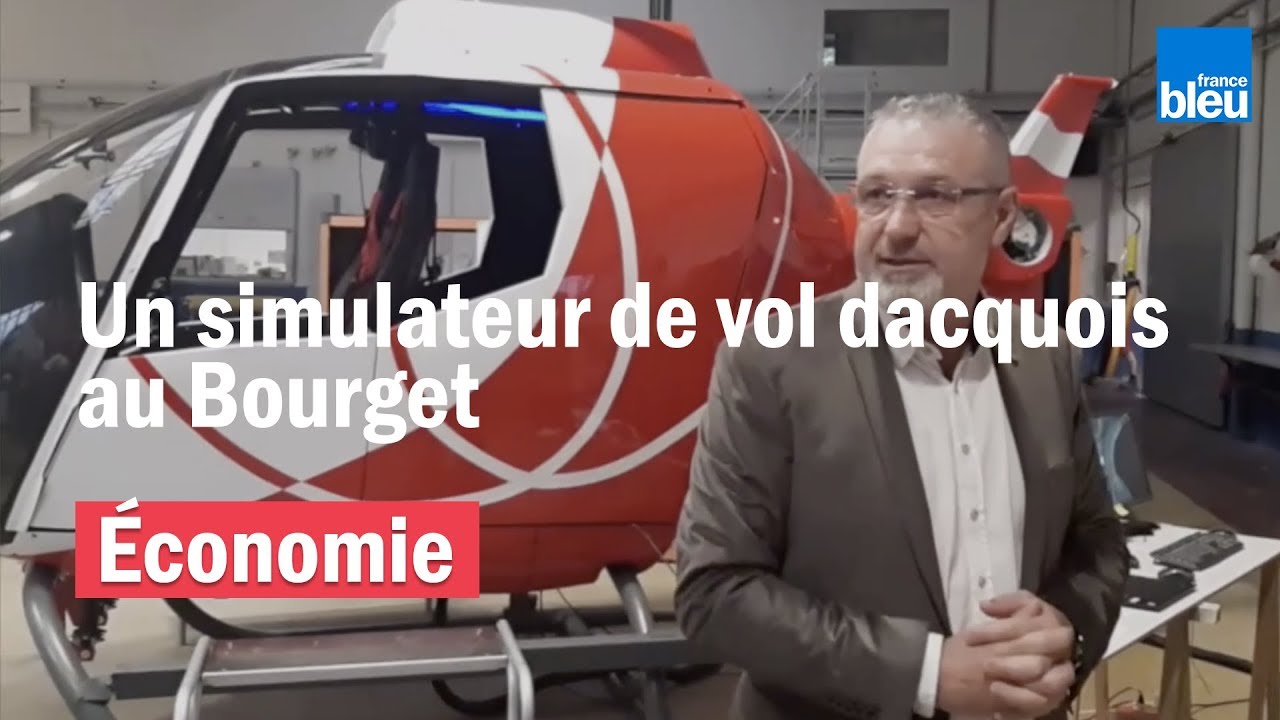 Hélidax : un hélicoptère-simulateur de vol venu des Landes présenté au Bourget