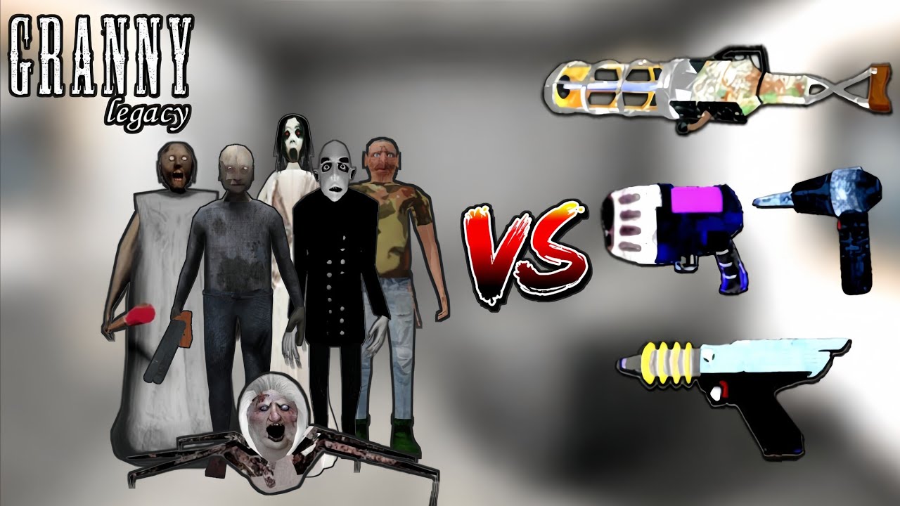 Granny Legacy Ultimate Battle: New Plasma Guns vs All Enemies